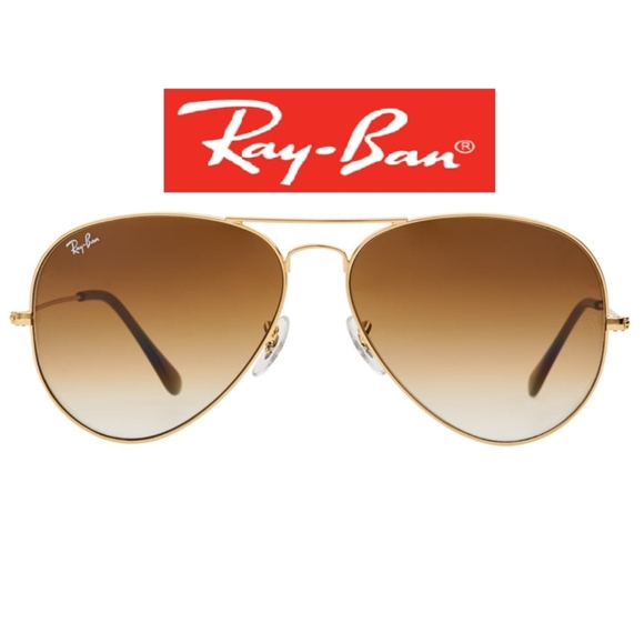 Ray Ban Aviator Gradient Brown RB3025 - Picture 3 of 15